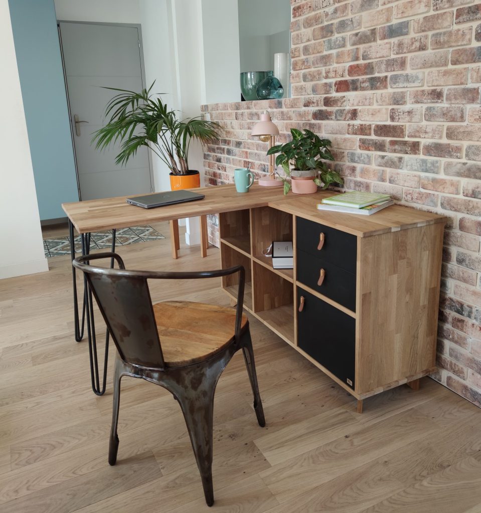 bureau d'angle en chêne