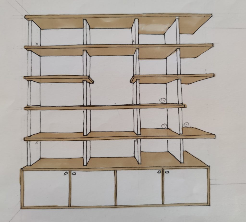 croquis bibliothèque